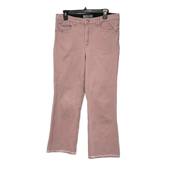 Witt & Wisdom 'ab'solution Frayed High Waist Ankle Flare Jeans In Smokey Twiligh - Picture 1 of 16